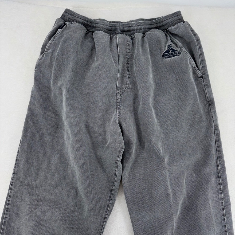 Crazy Shirts Hawaii Original Crater Dyed Joggers Mens XXL Gray Cotton Pants